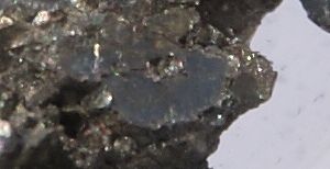 Praseodymium metal stored under argon gas.
