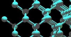 Silicon crystal structure.