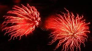 Strontium fireworks